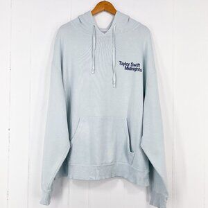 Taylor Swift Midnights Hoodie Official Tour Sweatshirt * FLAWS * Size XL Blue